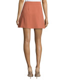 Beachwood Lace-Up Skirt, Faded Rust