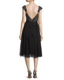 Swan Cocktail Dress, Black