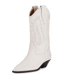Dallin Leather Western Boot, White