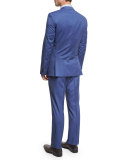 Wool Three-Piece Suit, Light Blue