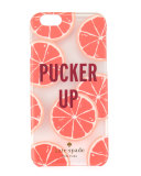 pucker up grapefruit-print iPhone 6/6s case