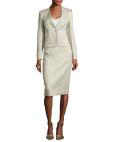 Eve Jacquard Pencil Skirt