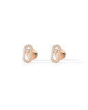Move Uno Diamond Stud Earrings in 18K Rose Gold