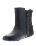 5050 Faux-Leather & Neoprene Boot, Black, Infant
