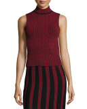 Patel Printed Sleeveless Turtleneck