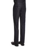 Palm-Print Jacquard Silk Evening Jacket, Black
