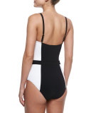 Lipsi Two-Tone One-Piece Swimsuit