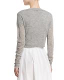 Raw-Edge Cashmere Sweater