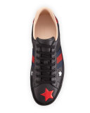 New Ace Star Low-Top Sneaker, Black