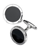 Round Onyx Cuff Links