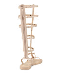 Giselle Studded Gladiator Sandal, Nude