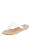 Igia Leather Thong Sandal, White
