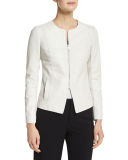 Tailored Slim-Fit Leather Jacket