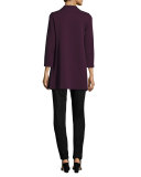 Sueded Skinny Pants, Black