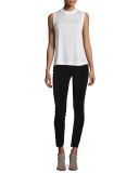 Verdugo Ultra-Skinny Ankle Jeans, Black Overdye