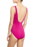 Lattice Surplice One-Piece Swimsuit