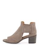 Zephira Leather City Sandal, Gray