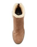 Charlie Faux-Fur Ankle Boot, Black