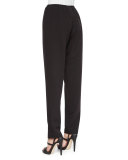Travel Gabardine Slim Pants, Black 