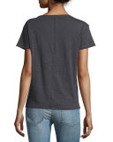 X-Boyfriend Short-Sleeve Tee, Black