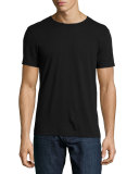 Short-Sleeve Crewneck Tee, Black