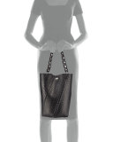 Hex Medium Bucket Bag, Black