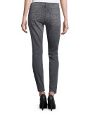 The Stiletto Gray Leopard Jeans