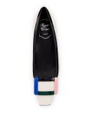 Belle Vivier Graphic Patent Pump, Off White/Black