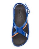 Crisscross Colorblock Rubber Sandal