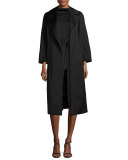 Eve Sleeveless Scoop-Back Dress, Black