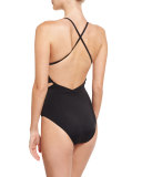 Sookie Cutout One-Piece Swimsuit, Black