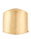 Satin-Finish Golden Hinge Cuff