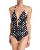 Kingfish Halter One-Piece Swimsuit