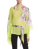 Belted Floral Caftan/Kimono Top