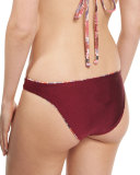 Rhapsody Printed Reversible Low-Rise Swim Bottoms