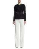 Tiketanatu High-Waist Wide-Leg Pants, Off White