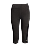 Colorblocked High-Rise Capri Leggings, Gray/Black