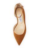 Lucy Suede Half-d'Orsay Flat