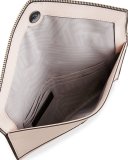 Leo Saffiano Envelope Clutch Bag