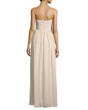 Strapless Sweetheart Ruched Gown 