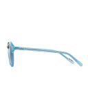 St. Louis Round Gradient Sunglasses, Blue