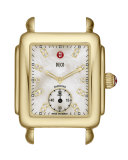 16mm Deco Diamond Dial Watch Head, Gold