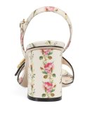Marmont Rose 75mm Sandal, Floral/White