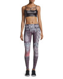 Graphic Print Sport Leggings, Tanzania
