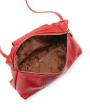 Le Pliage Cuir Small Crossbody Bag, Cherry