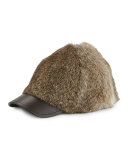 Goma Rabbit Baseball Cap, Natural Brown