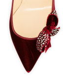 Mlle Menule Velvet 55mm Red Sole Pump, Orthodox