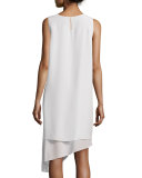 Double-Layer Silk Dress, Plus Size