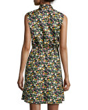 Ryder Floral-Print Silk Shirtdress, Vilette