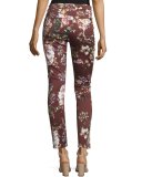 Nottingham Floral-Print Skinny Jeans, Red Multi